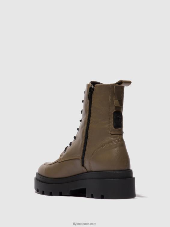 taupe Fly London ženy šněrovací kotníkové boty jaye878 2HX4R101