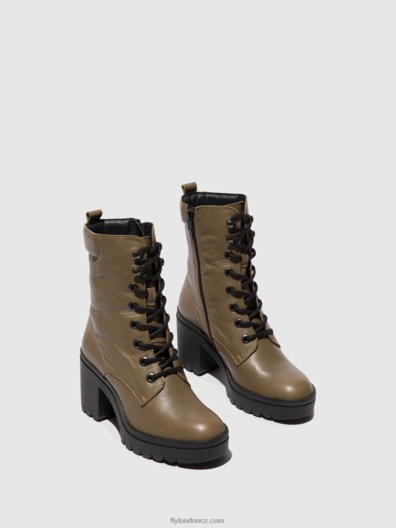 taupe Fly London ženy šněrovací kotníkové boty tiel642 2HX4R86