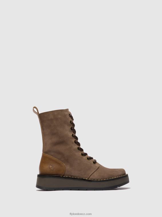 taupe/velbloud Fly London ženy šněrovací kotníkové boty rami043 2HX4R20