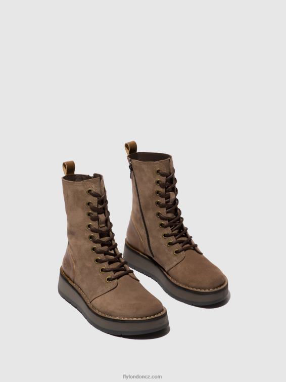 taupe/velbloud Fly London ženy šněrovací kotníkové boty rami043 2HX4R20