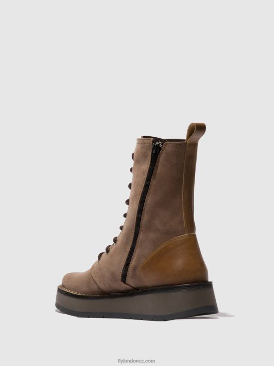 taupe/velbloud Fly London ženy šněrovací kotníkové boty rami043 2HX4R20
