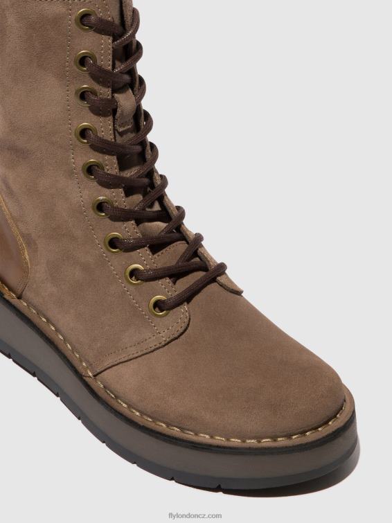 taupe/velbloud Fly London ženy šněrovací kotníkové boty rami043 2HX4R20