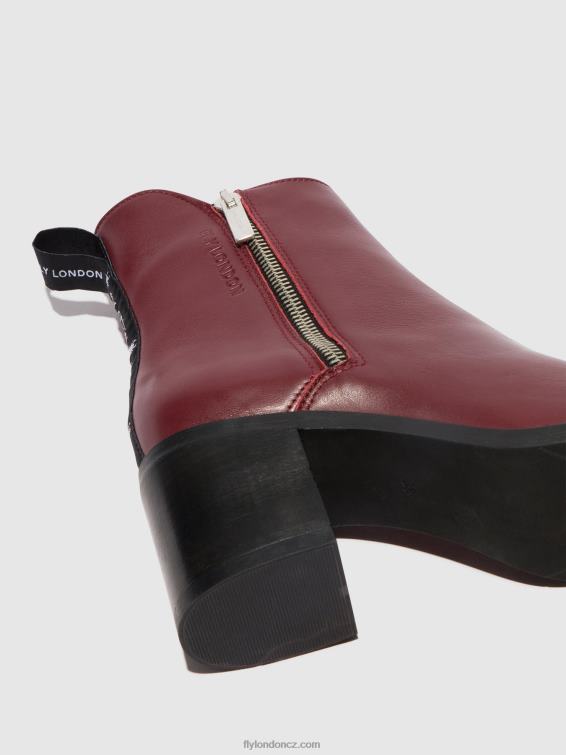 víno Fly London ženy kotníkové boty na zip ader912 2HX4R80