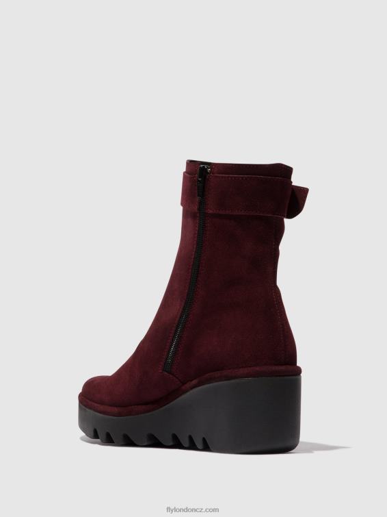 víno Fly London ženy kotníkové boty na zip bepp396 2HX4R62