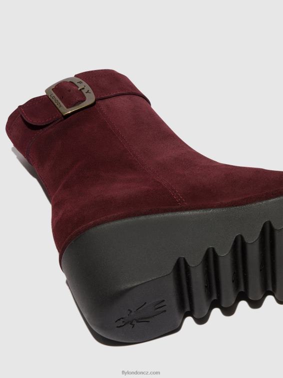 víno Fly London ženy kotníkové boty na zip bepp396 2HX4R62