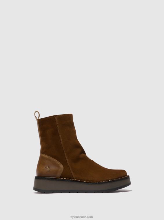 velbloud Fly London ženy kotníkové boty na zip reno053 2HX4R44