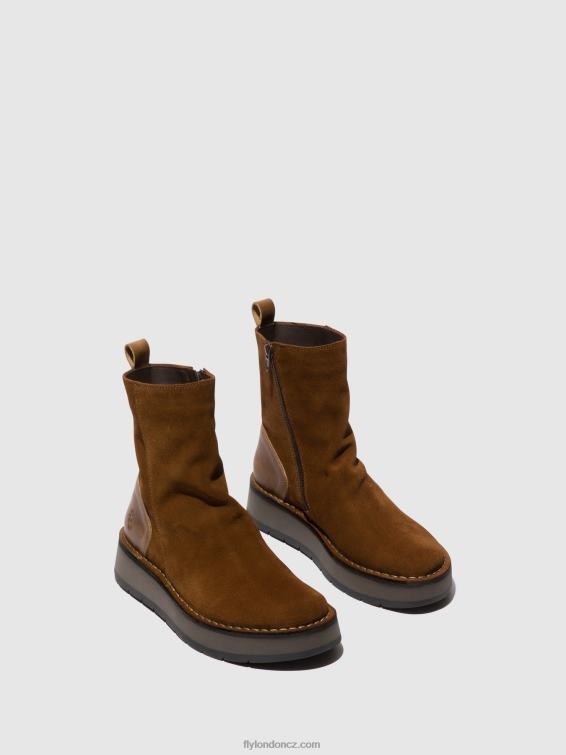 velbloud Fly London ženy kotníkové boty na zip reno053 2HX4R44