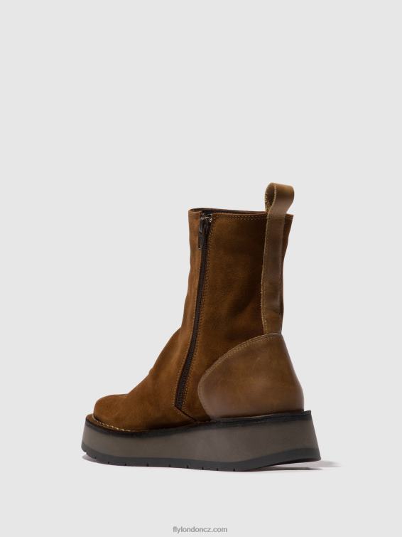 velbloud Fly London ženy kotníkové boty na zip reno053 2HX4R44