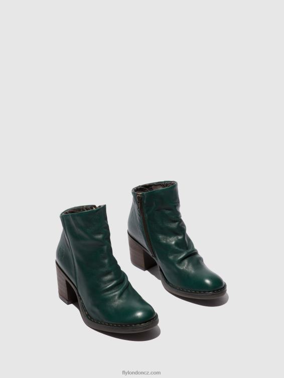 veronský zelený les Fly London ženy kotníkové boty na zip bell061 2HX4R186