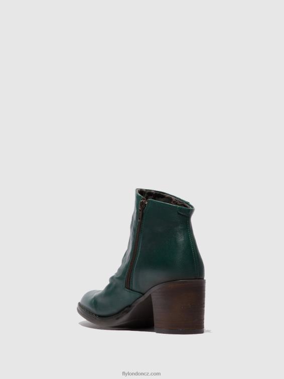 veronský zelený les Fly London ženy kotníkové boty na zip bell061 2HX4R186