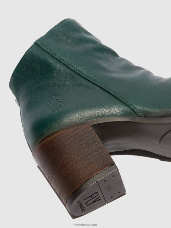 veronský zelený les Fly London ženy kotníkové boty na zip bell061 2HX4R186