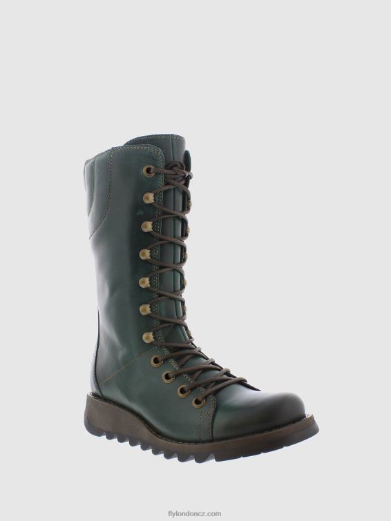 zelená Fly London ženy šněrovací boty 2HX4R288