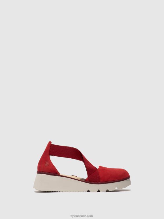 rtěnka červená Fly London ženy elastické boty pacy415 2HX4R660