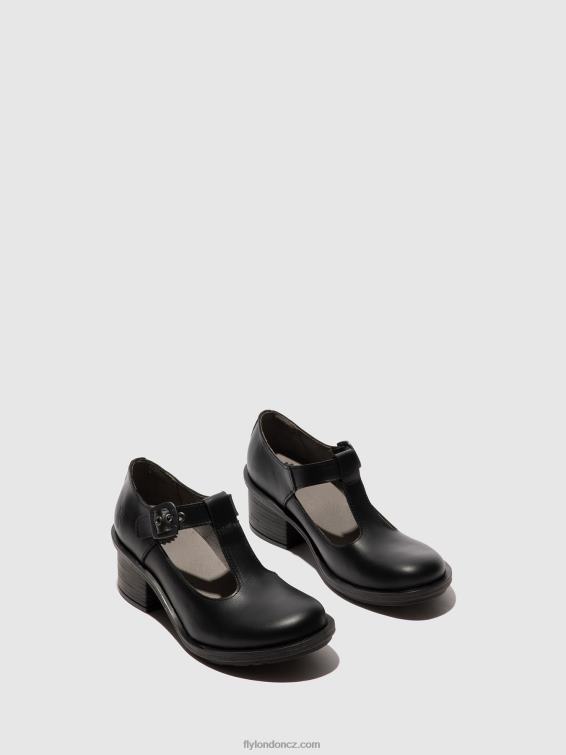 Černá Fly London ženy boty mary jane cady180 2HX4R622