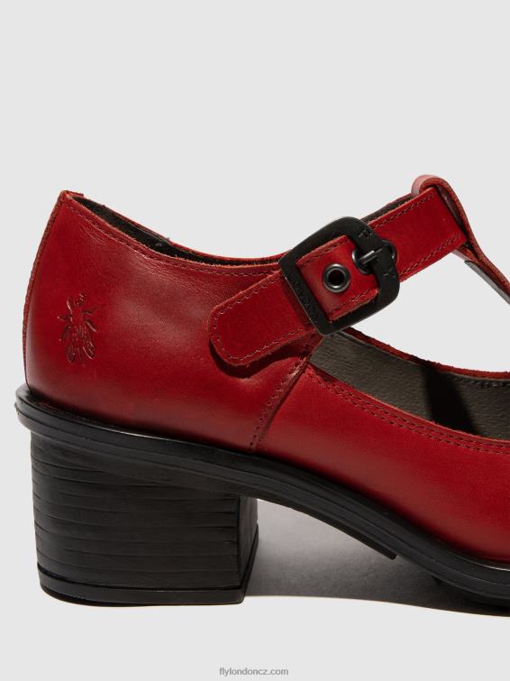 Červené Fly London ženy boty mary jane cady180 2HX4R646