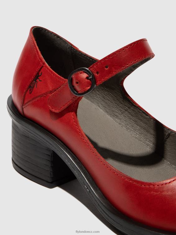 Červené Fly London ženy boty mary jane cody877 2HX4R650