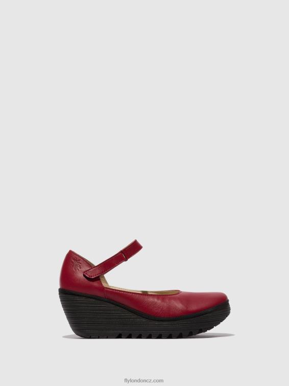 Červené Fly London ženy boty mary jane yawo345 2HX4R669