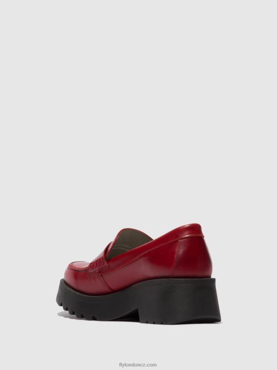 Červené Fly London ženy mokasíny boty maus791 2HX4R674