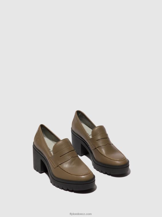 taupe Fly London ženy mokasíny boty toky803 2HX4R673
