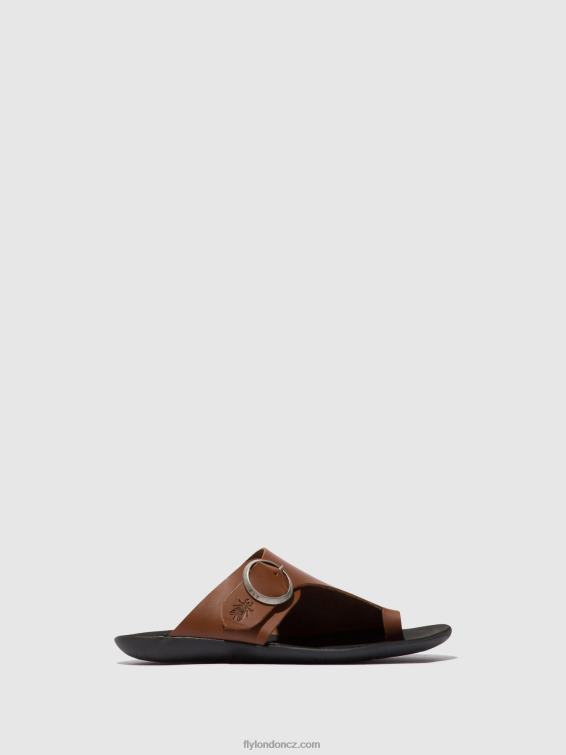 koňak Fly London ženy mules s otevřenou špičkou mica758 2HX4R382