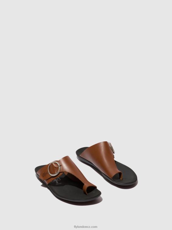 koňak Fly London ženy mules s otevřenou špičkou mica758 2HX4R382