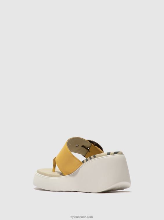 žlutá Fly London ženy spona mules dafi938 2HX4R372