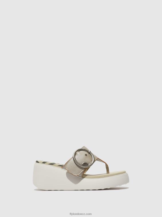 stříbrný Fly London ženy spona mules dafi938 2HX4R374