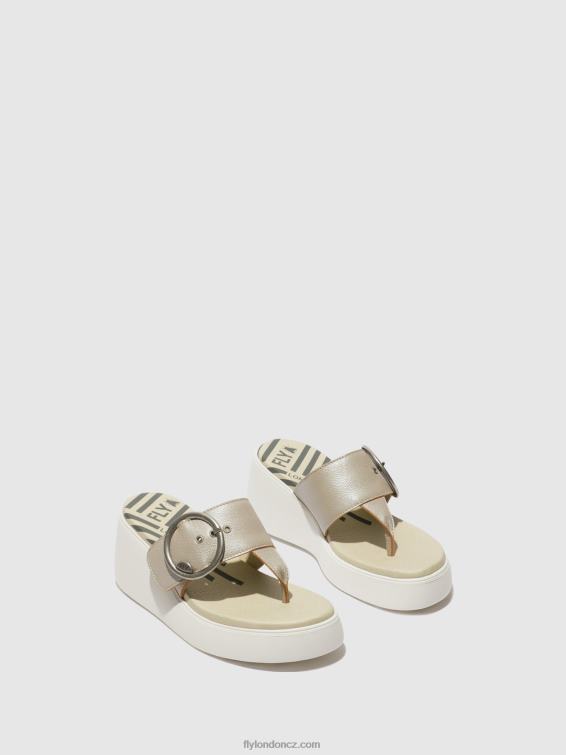 stříbrný Fly London ženy spona mules dafi938 2HX4R374