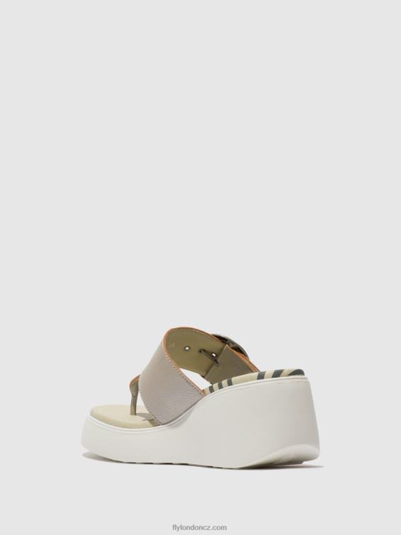 stříbrný Fly London ženy spona mules dafi938 2HX4R374