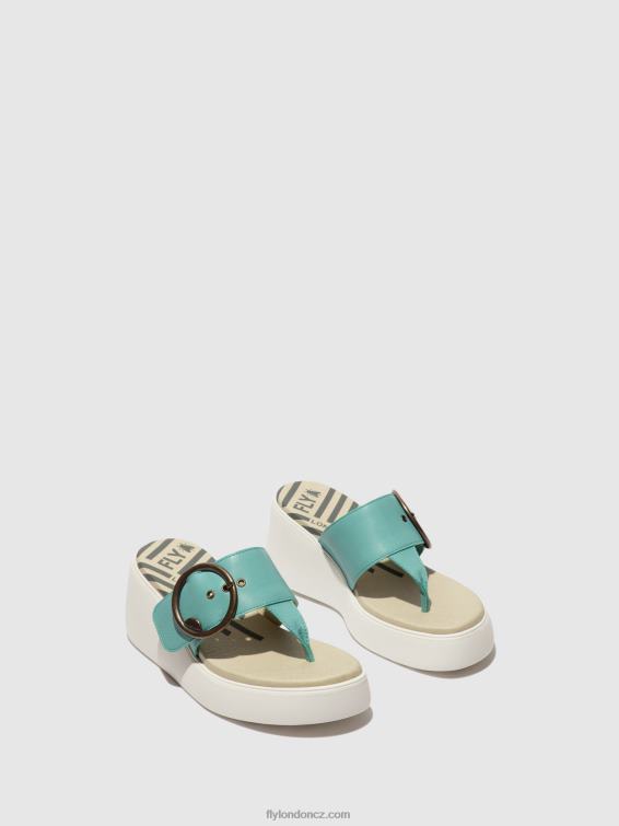 tyrkysový Fly London ženy spona mules dafi938 2HX4R375