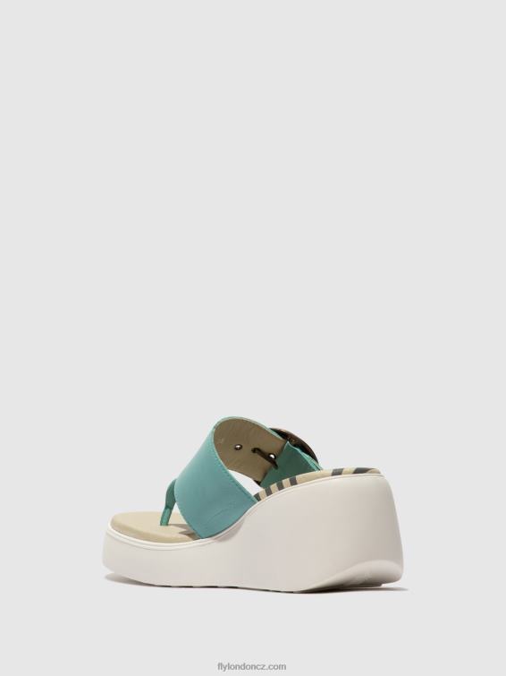 tyrkysový Fly London ženy spona mules dafi938 2HX4R375
