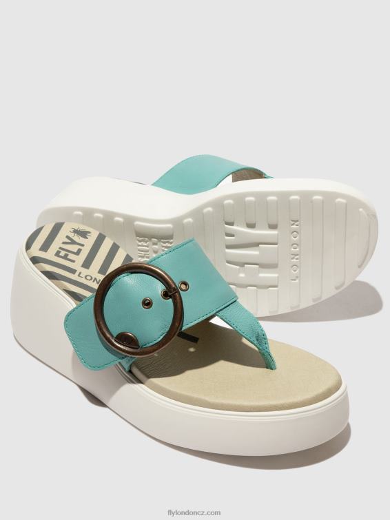 tyrkysový Fly London ženy spona mules dafi938 2HX4R375