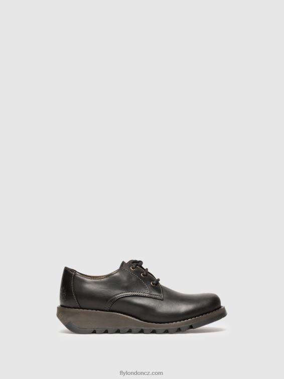 Černá Fly London ženy derby boty simb389 2HX4R698