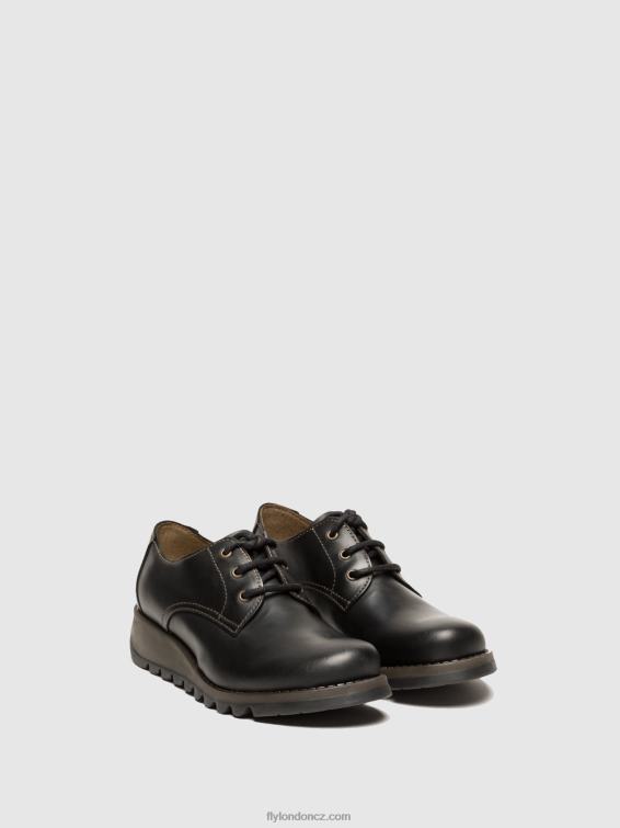 Černá Fly London ženy derby boty simb389 2HX4R698