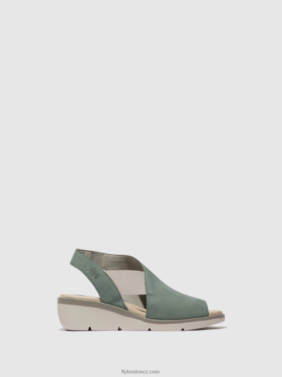 Bledě modré Fly London ženy elastické sandály nily940 2HX4R476