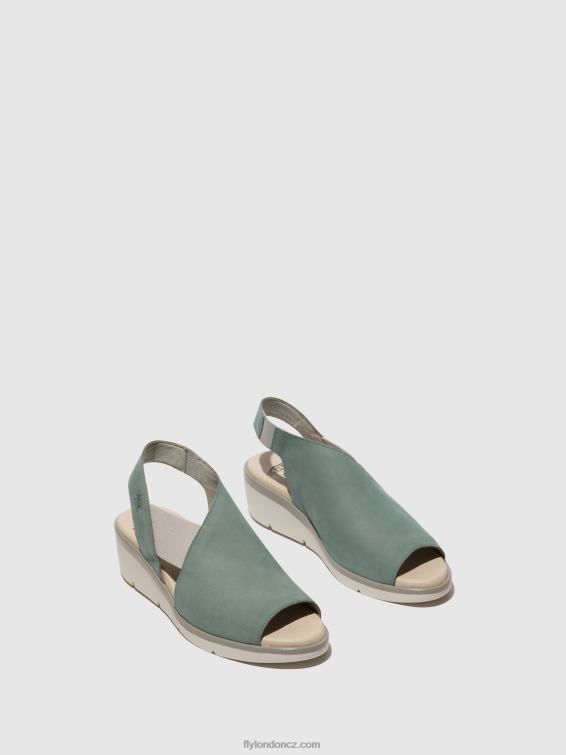 Bledě modré Fly London ženy elastické sandály nily940 2HX4R476