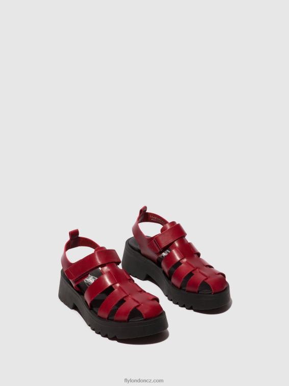 Červené Fly London ženy páskové sandály maie850 2HX4R424