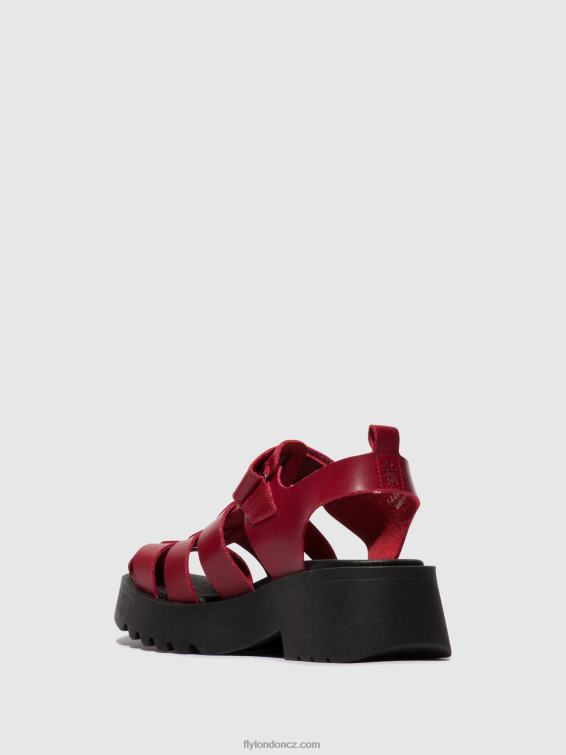 Červené Fly London ženy páskové sandály maie850 2HX4R424