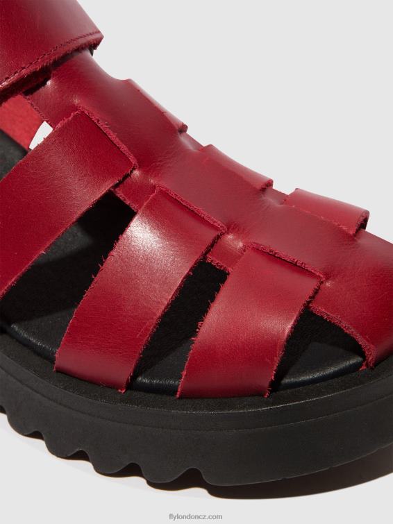 Červené Fly London ženy páskové sandály maie850 2HX4R424