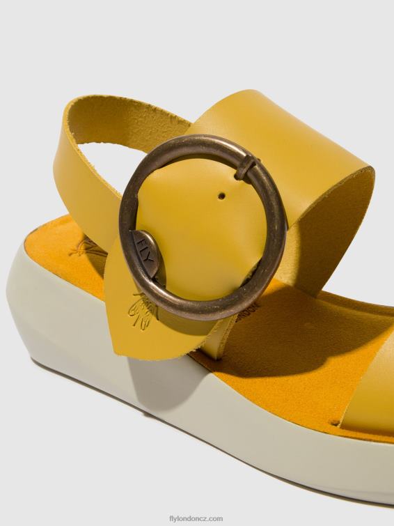 hořčice Fly London ženy sandály na záda bani739 2HX4R469