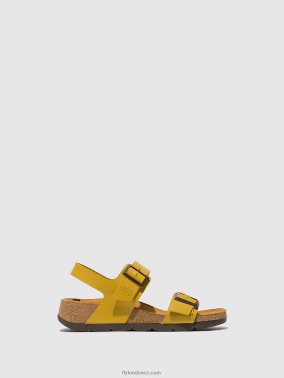 hořčice Fly London ženy sling-back sandály ceke722 2HX4R461