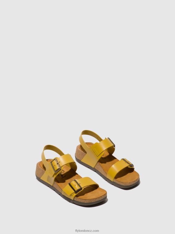 hořčice Fly London ženy sling-back sandály ceke722 2HX4R461