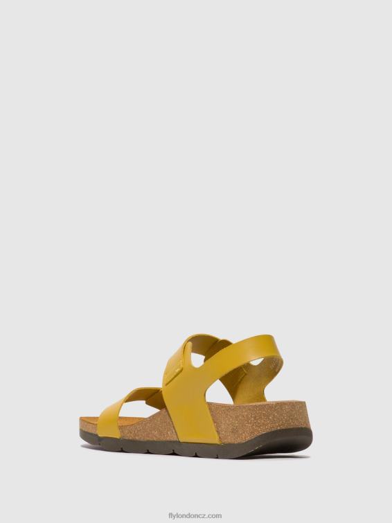 hořčice Fly London ženy sling-back sandály ceke722 2HX4R461
