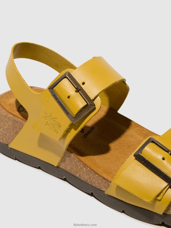 hořčice Fly London ženy sling-back sandály ceke722 2HX4R461