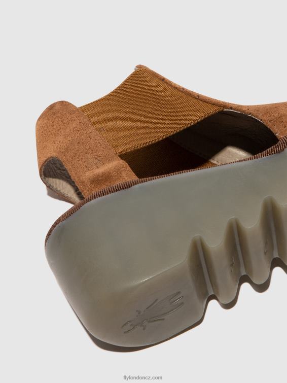koňak Fly London ženy elastické sandály biga412 2HX4R479