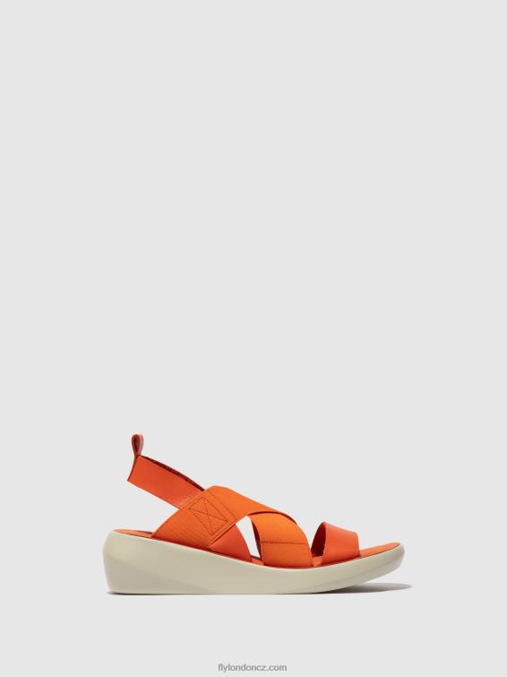 korál Fly London ženy crossover sandály baji848 2HX4R590