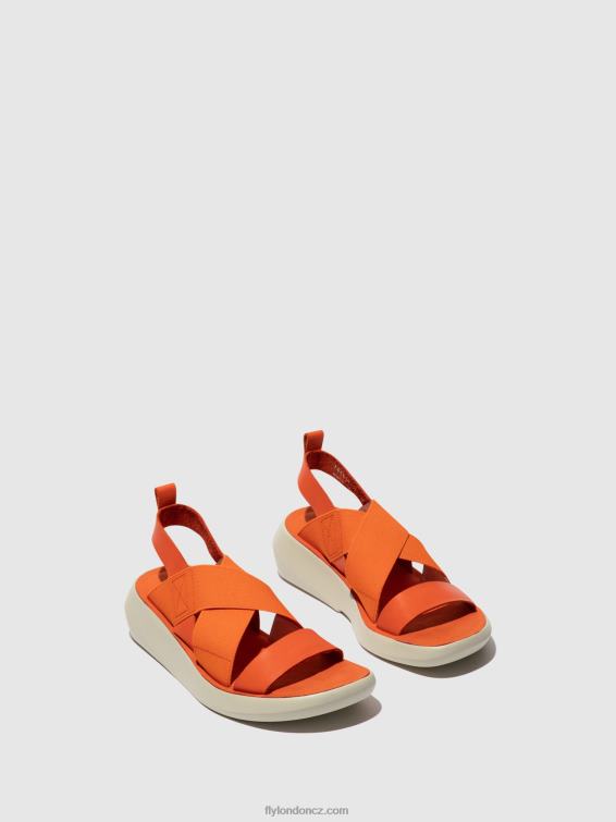 korál Fly London ženy crossover sandály baji848 2HX4R590