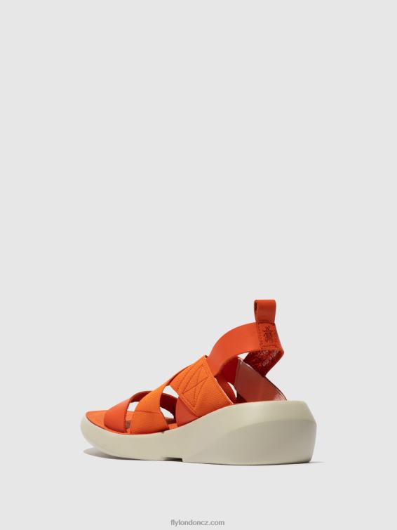 korál Fly London ženy crossover sandály baji848 2HX4R590