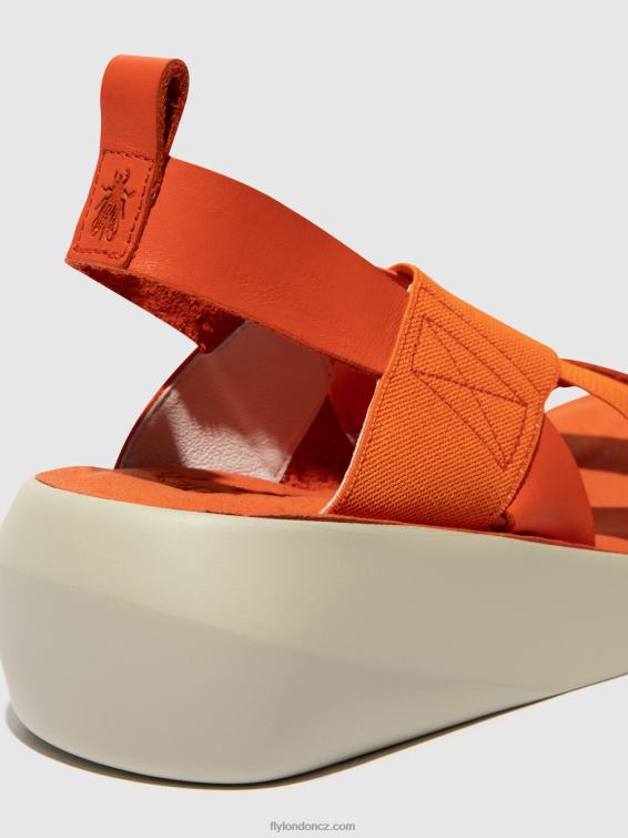 korál Fly London ženy crossover sandály baji848 2HX4R590