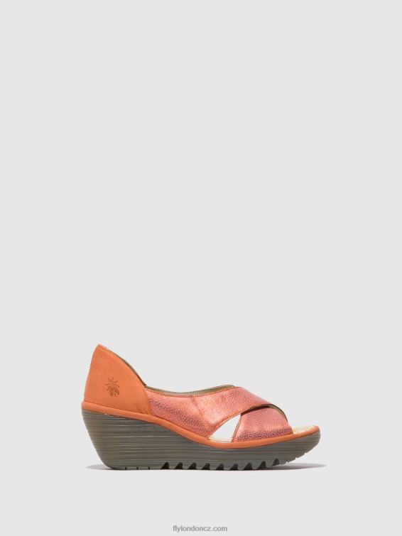 losos/broskev Fly London ženy crossover sandály yoma307 2HX4R564